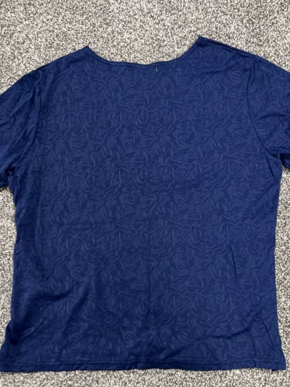 Women's Navy Short Sleeve Blouse Size S